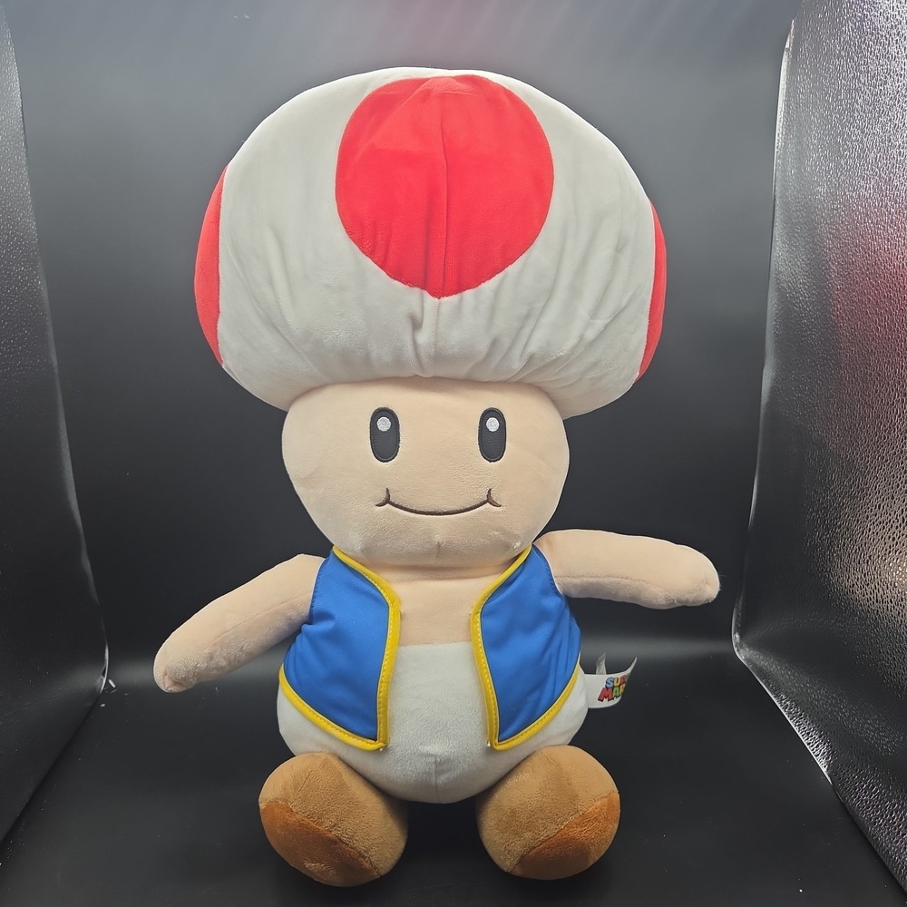Toad Super Mario Plush Nintendo Plushie 24"